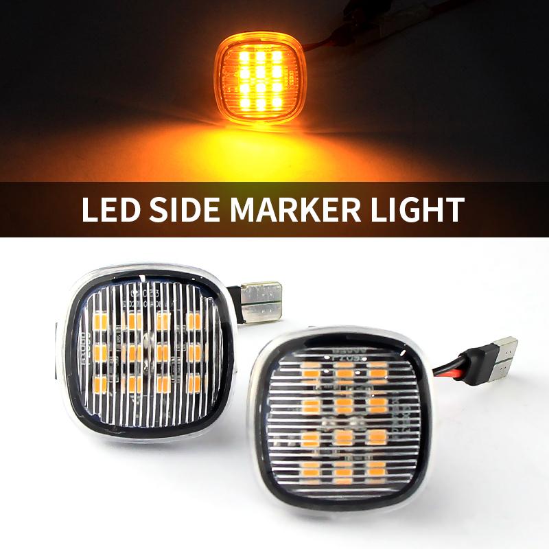 2PCS Led Side Marker Light Turn Signal Blinker Lamp For Skoda Octavia SEAT Cordoba Ibiza Leon Mk1 Mk2 Roomster Rapid (NH3) Fabia