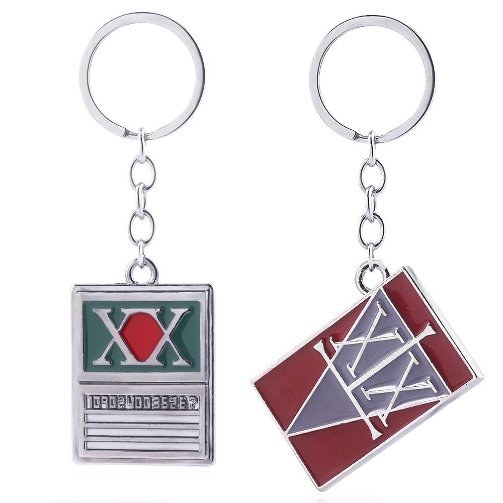 Anime Keychain License Card Badge Pendant Key Holder Men Jewelry Accessories