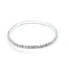 Elegant Full Diamond Bracelet: Ultra Shiny, Elastic Anklet/Bracelet - 1-5 Row Options for Birthdays, Weddings, and Parties