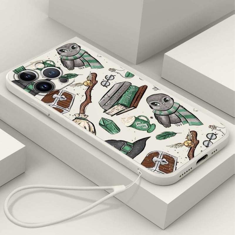 Cartoon P-Potter Love Phone Case For Samsung Galaxy A73 A53 A33 A52 A32 A22 A71 A51 A21S A03S 4G 5G Liquid Rope Cover Coque Capa