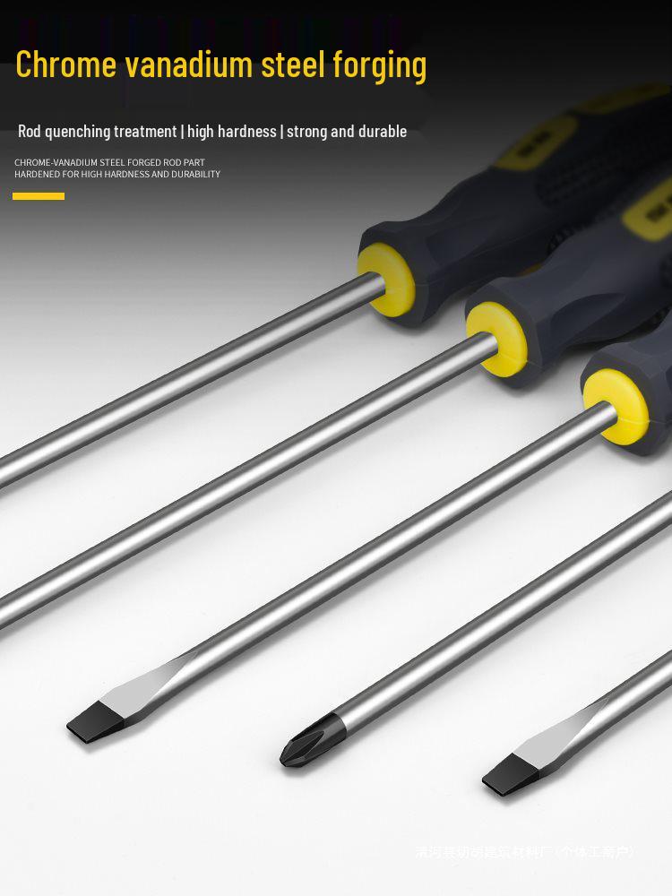 Industrial Grade Magnetic Phillips and Slotted Screwdriver Set - Super Hard, Compact Collection