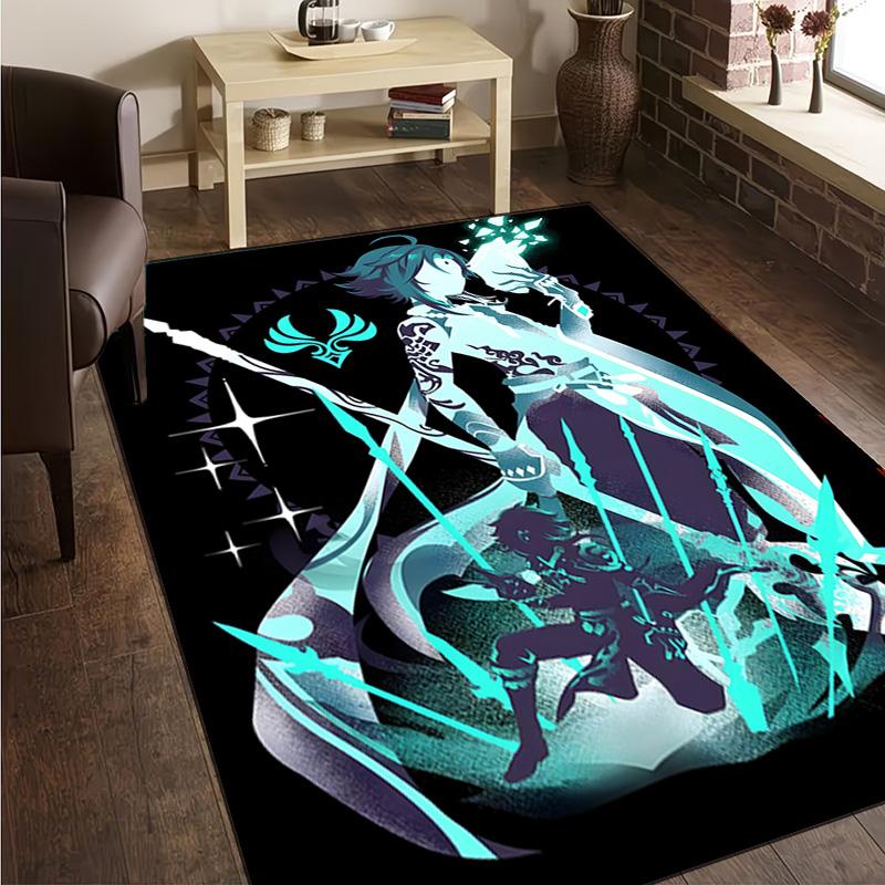 1PC Ayato Genshin Carpet Floor mat, Anti-slip mat Chair rug For livingroom,Bedroom, doormat home decor Gift Christmas Gifts