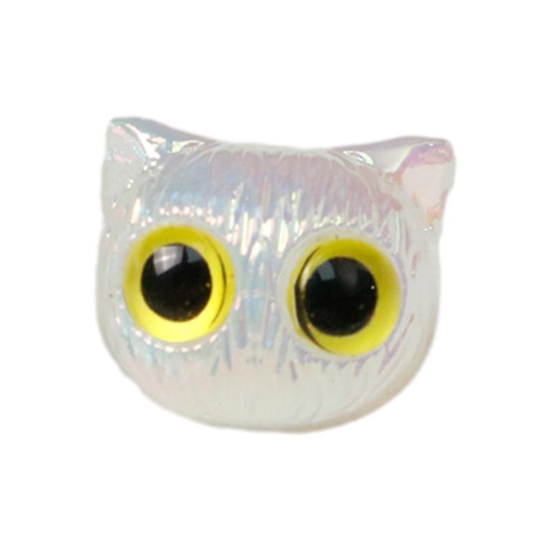 Cat Spacers Beads Animal Head Loose Beads for Earring Bracelet Necklace Jewelry Making Acrylic Colorful Cat Bead DIY Art