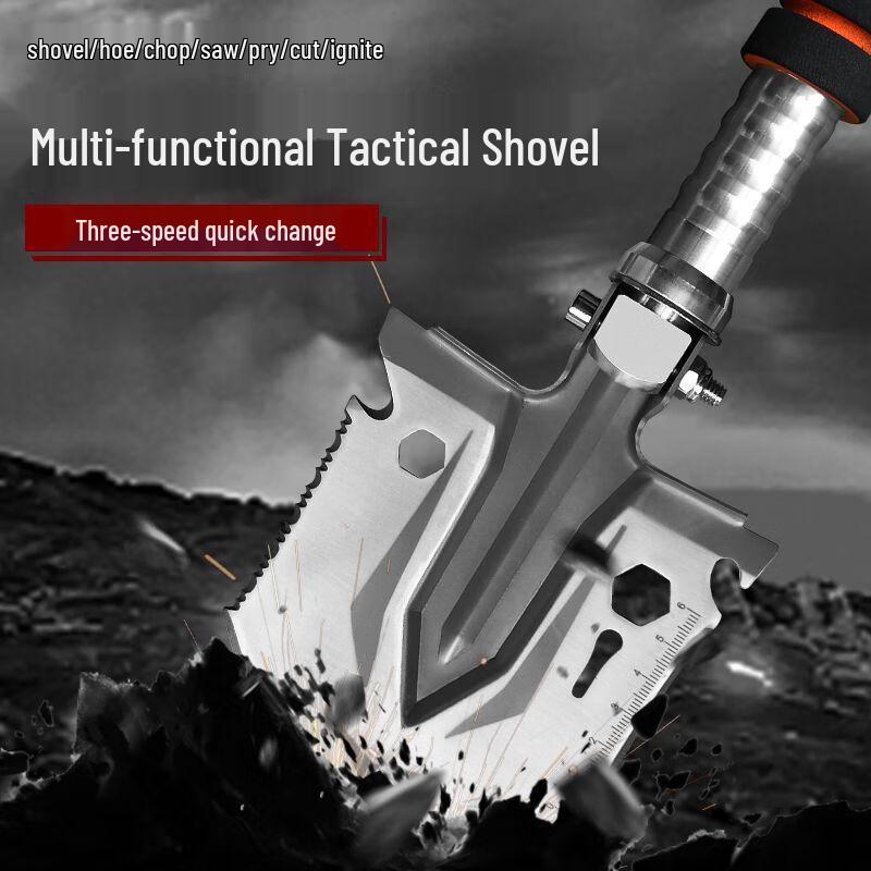 Li Xin Multi-functional 3-Section Folding Camping Shovel