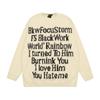 Trendy Mink Velvet Jacquard Knit Sweater - Round Neck, Long Sleeve, Loose Fit for Autumn/Winter
