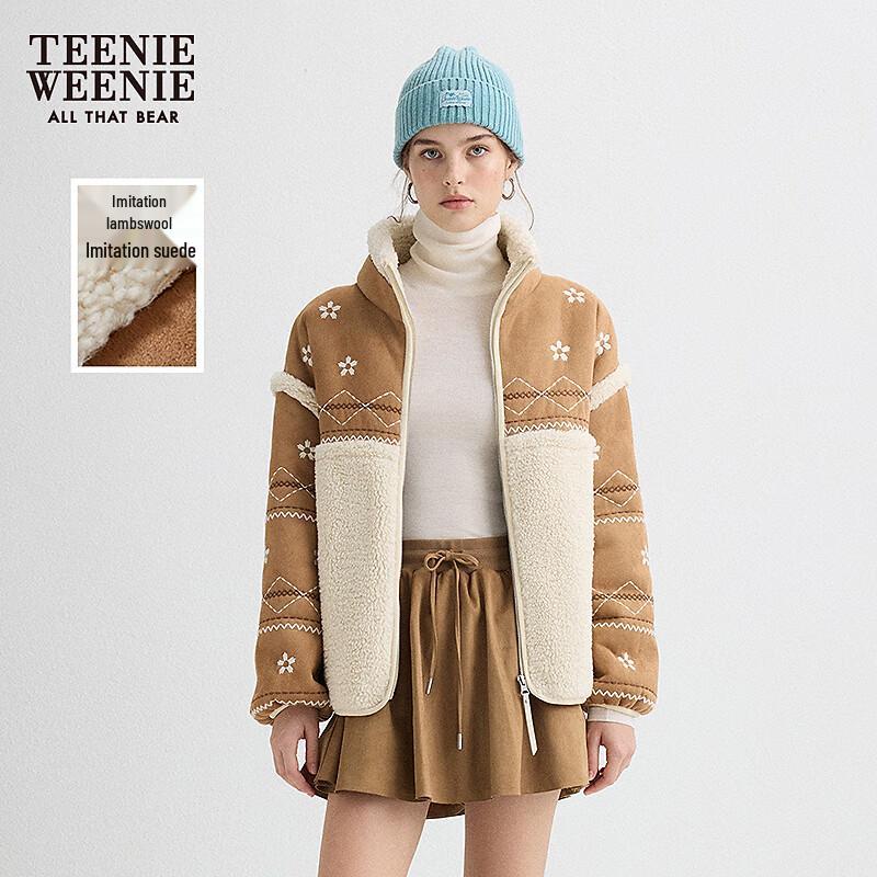 

Женская куртка Teenie Weenie из искусственной замши с подкладкой из шерпы M