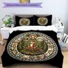 Snake Symbolism Mandala Pattern Bedding,Quilt Set Quilt Cover Pillowcase Home Birthday Gift (1*duvet Cover+2*pillowcase,without Core)