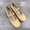 Fashion 2025 Flat Shoes Women's Spring Autumn New Vintage Mary Jane Shoes Women's Shallow Square Toe Large Size Women's Shoes 41-43