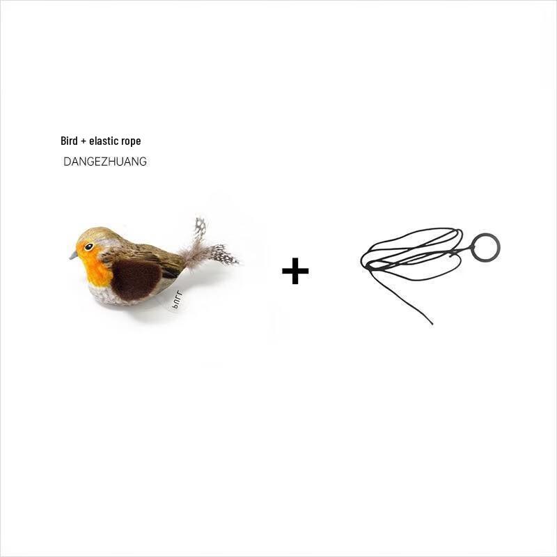 Interactive Sounding Cat Toy with Elastic Rope