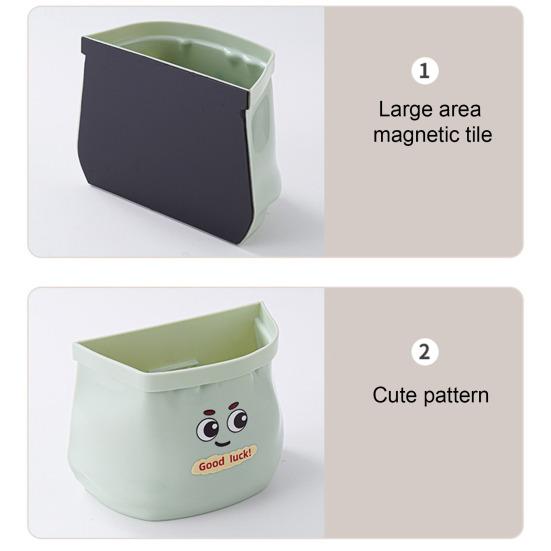 Magnetický úložný box do lednice Roztomilý držák na lžíce a příbory Prostorově úsporný kuchyňský organizér na hůlky otvíráky na lahve sáčky s kořením