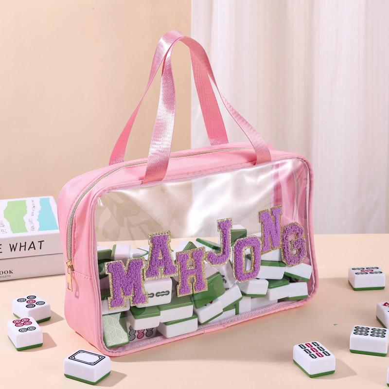 Borsa Impermeabile per Piastrelle da Mahjong Porta Piastrelle da Mahjong Grande Organizzatore Portatile Custodia per Studio Aziendale Casa Viaggio Adulti Adolescenti