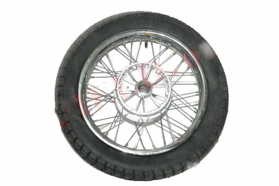 New 2 Complete Front Rear 16" 36 Holes Wheel Rim With Tyre Tube Fits For Jawa