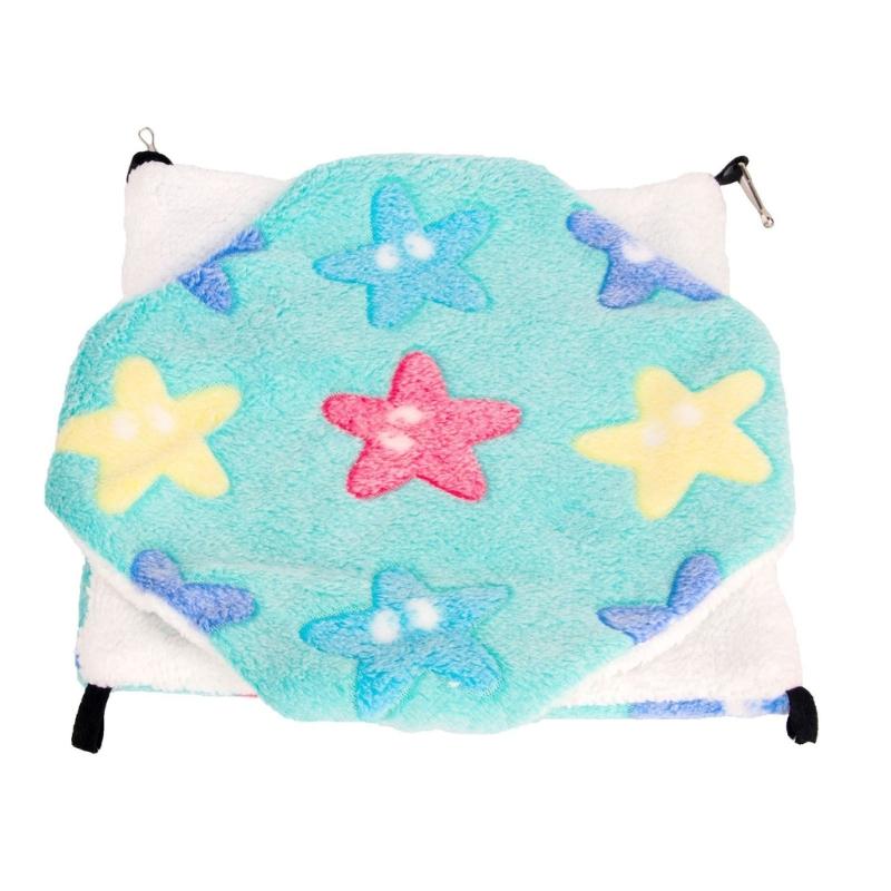Pet Small Animal Hamster Furry Bed Habitat Soft Shelter Hammock Rabbits Hideaway Bed Rodents Toy for Cage