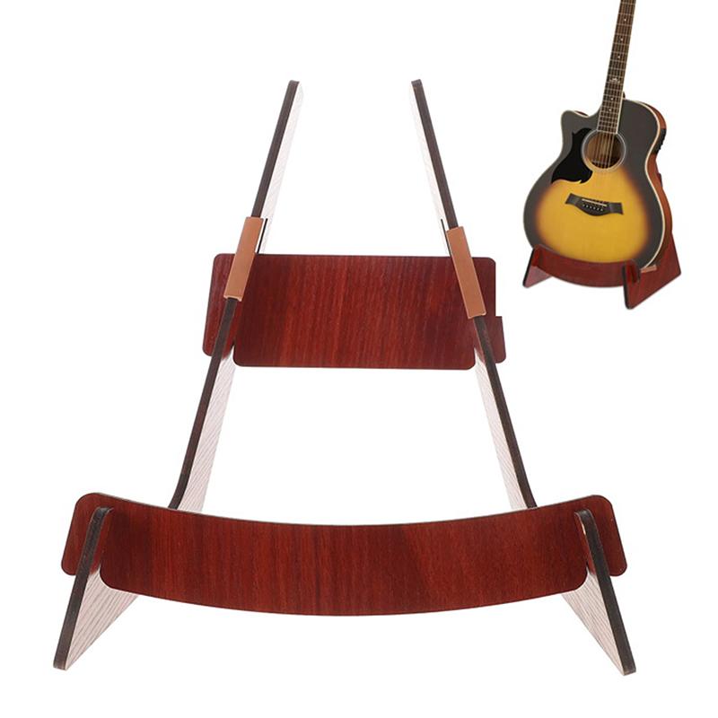 

Деревянная подставка для гитары для акустических и электроинструментов, портативный формованный напольный держатель для дисплея для укулеле, мандолины, бас-гитары as the picture