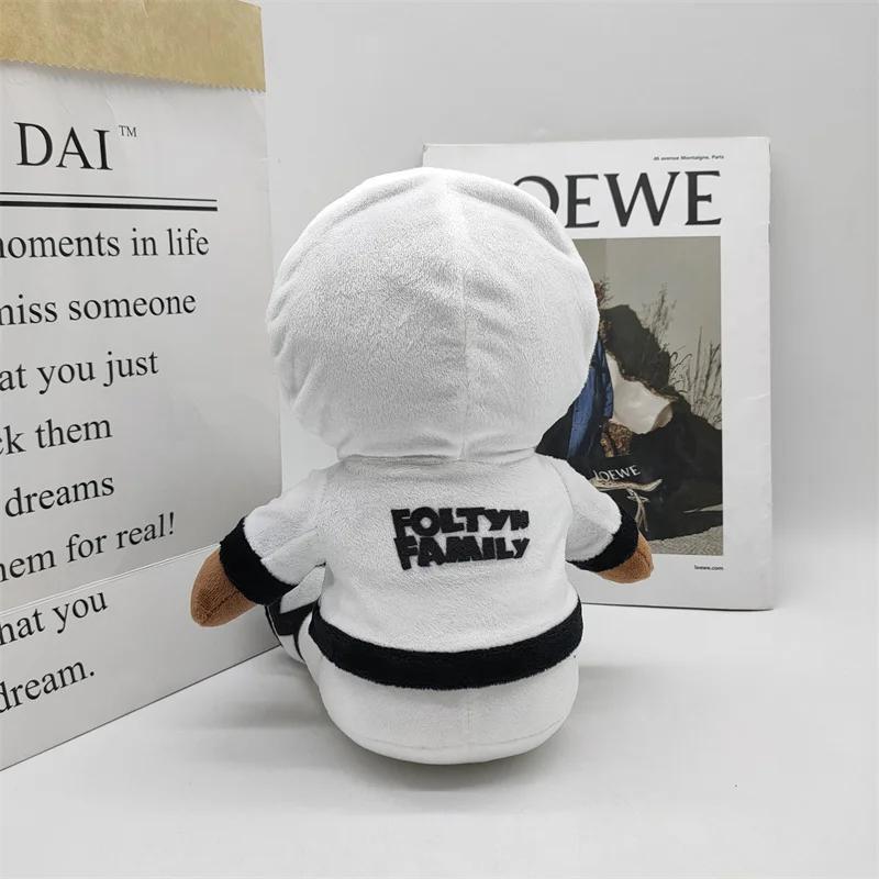 25 cm großes Plüschtier der Foltyn-Familie, weiches Cartoon-Plüschtier der Foltyn-Familie – Standard-Plüschpuppen-Wurfkissen, Puppenspielzeug der Foltyn-Familie