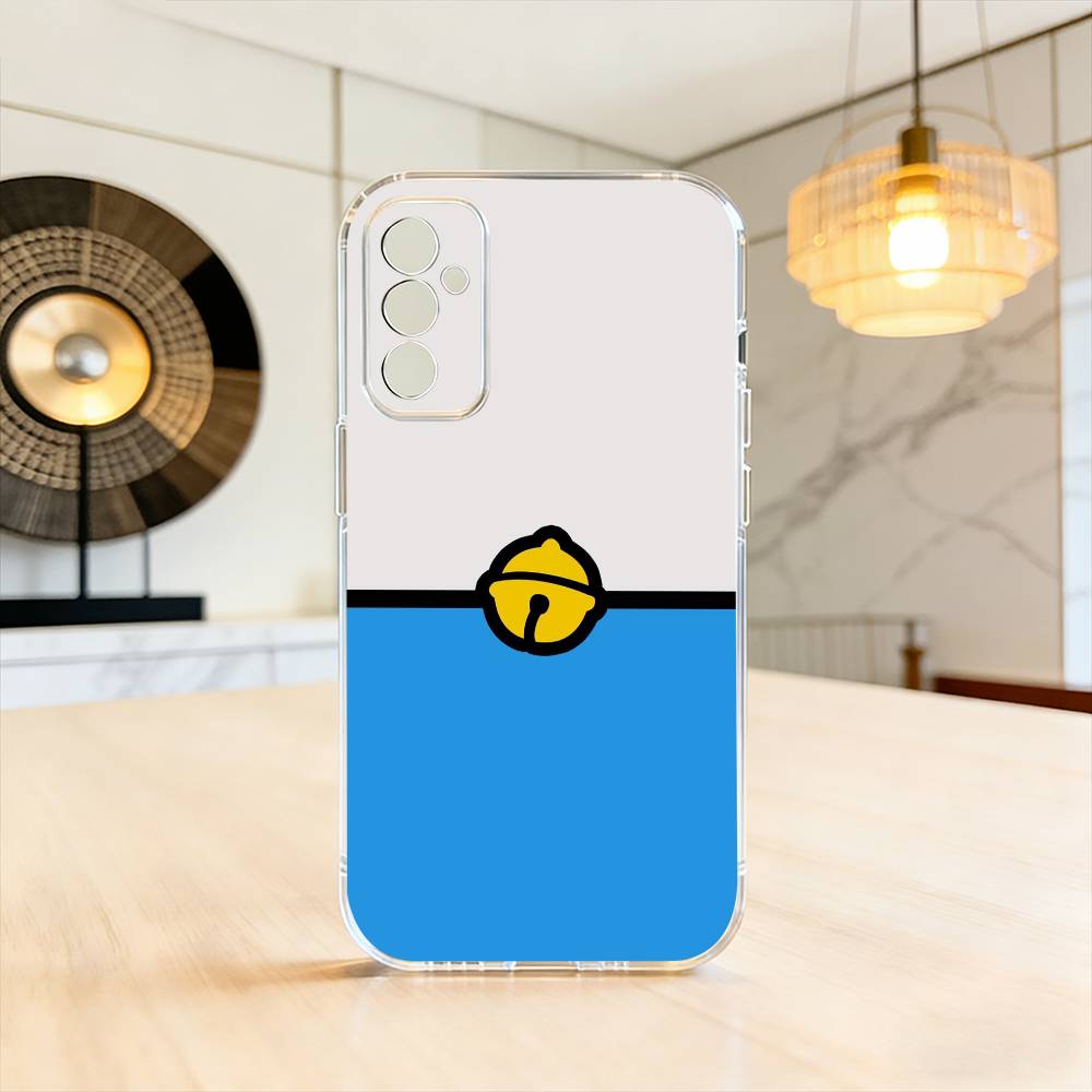 Süße Cartoon D-Doraemon Stoßfeste Handyhülle Transparentes Silikon Weich Für SamsungA10,12,20,21S,30,31,40,50,51,52,70,71