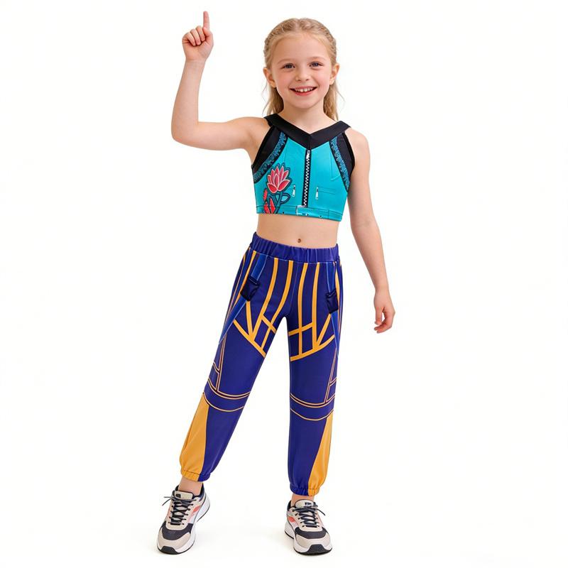 Girls Cartoon Cosplay Sets Children Fashion Stage Performance Clothing Outfits Kids Movie Role-playing Costume Suits 3-12 Years
