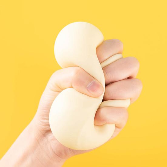 1/2/3/4Pcs Stress Relief Steamed Bun Toy with Steamer Simulation Stuffed Bun Squeeze Sensory Toy Soft TPR