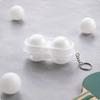 Tisch-Pong-Ball-Box Transparent Tischtennis Hartschalen-Etui für Reisen,