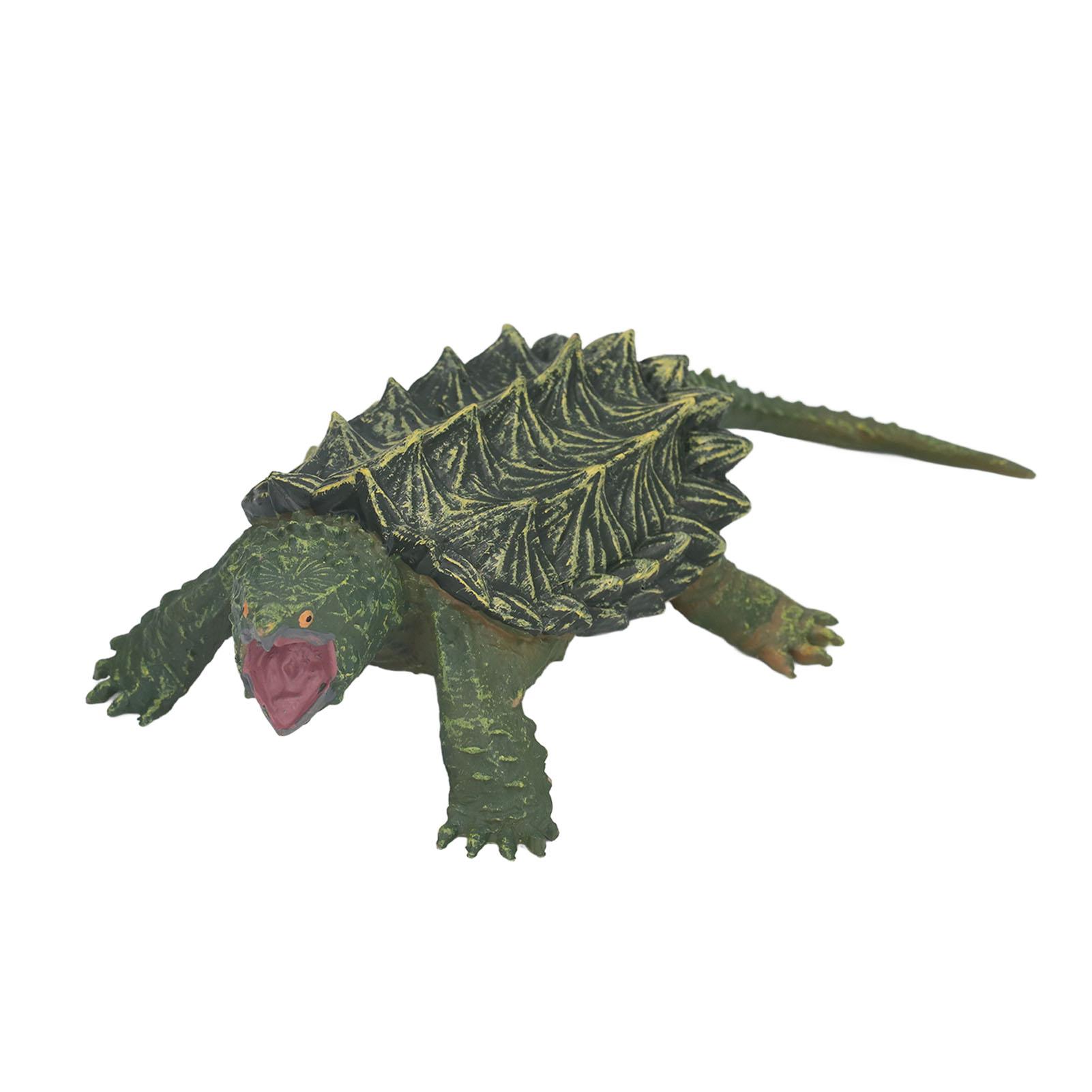 

Snapping Tortoise Model High Simulation Hand Painted Animal Model Toys for Home Decorations Gifts