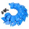 10pcs Automatic Poultry Waterer Chicken Watering Cups with Nuts for Ducks Geese Pigeons Quails Blue