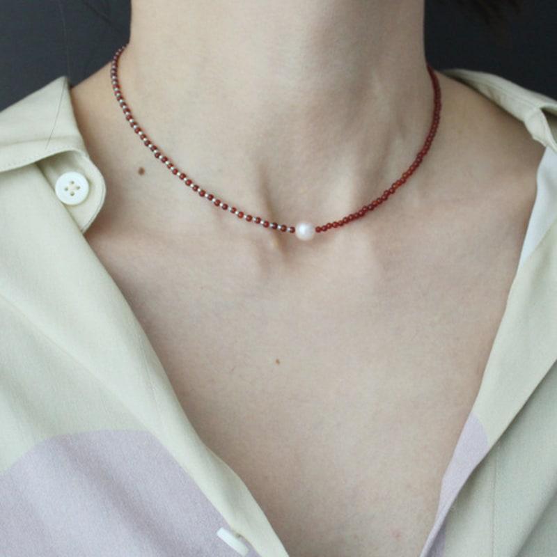 RER Red Quartz Ponit Necklace