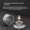 4Pcs Speaker Foot Set Carbon Fiber Aluminum Alloy Shockproof Audio Feet Pad for Home HiFi Sound System Upgrade