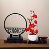 1 Set künstlicher Pflaumenblüten-Bonsai im chinesischen Stil mit Schirmbasis - Vielseitige Tischdekoration für verschiedene Räume, Ideal für