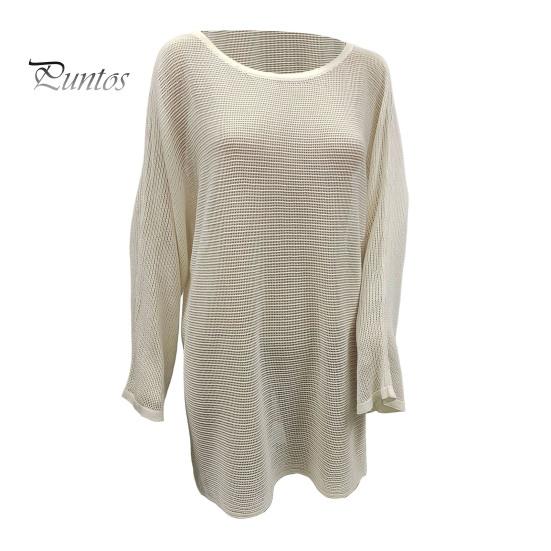 Women Cover Up Dress Batwing Long Sleeve See-through Hollow Mesh Bikini Cover Up Quick-Drying Breathable Beachwear