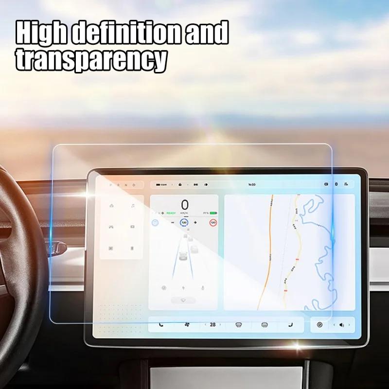 Glas Displayschutz für Tesla Model 3 Y Mittelkonsolen-Display Blendfreier HD-Folien-Schutzabdeckung Displayschutz