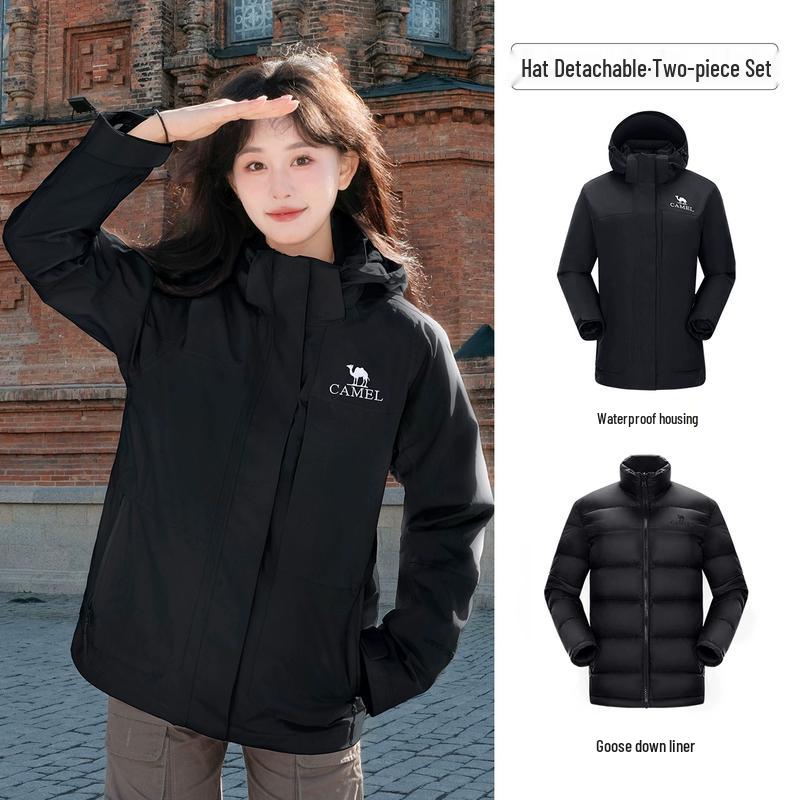 

CAMEL Goose Down 3-in-1 Windproof Waterproof Jacket XL