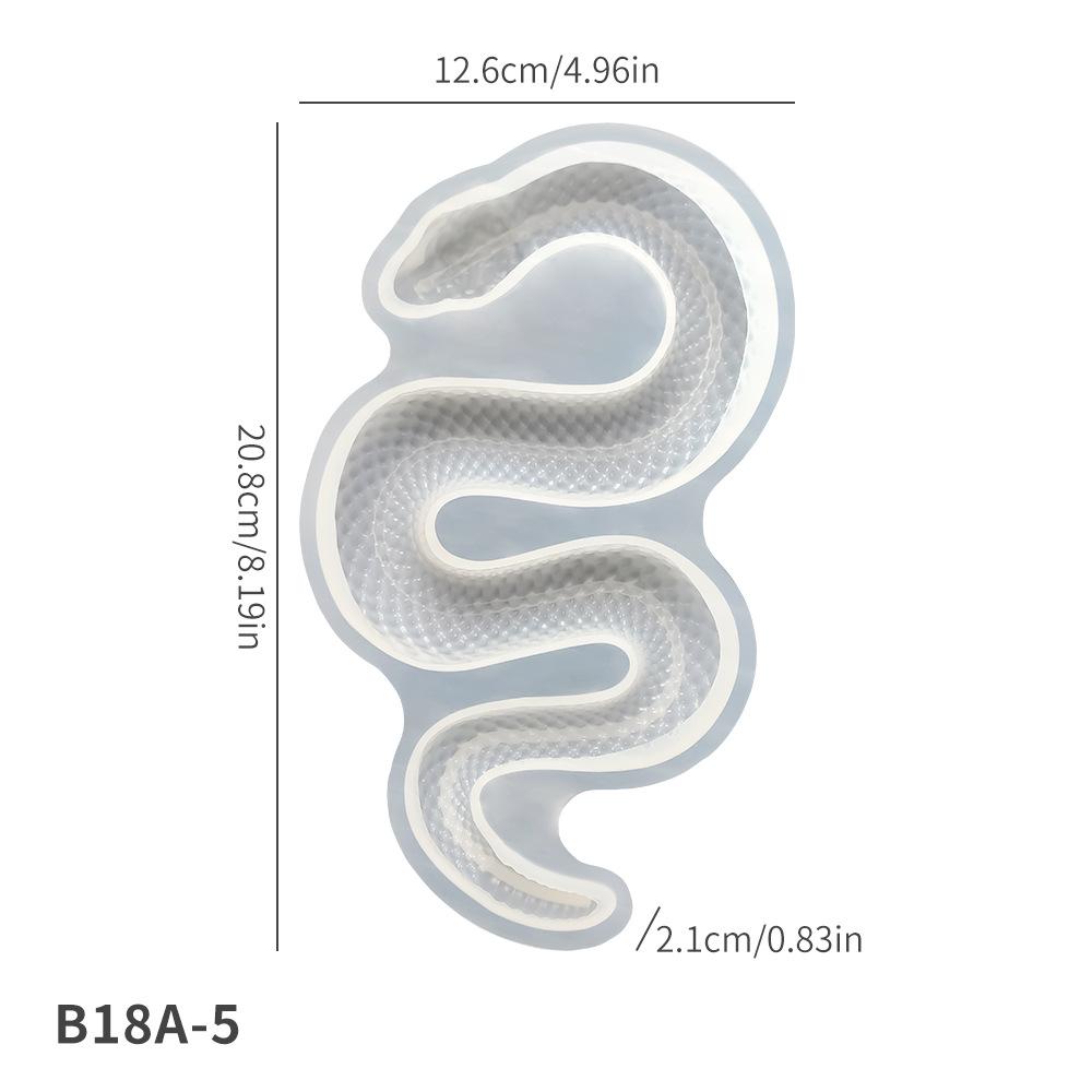 Plaster Mold Silicone Snake Silicone Mold Candle Holder Mold White For Handmade Crafts Art Projects Home Decor