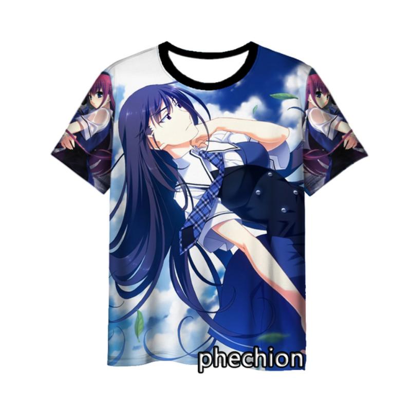 Phechion New Fashion Men/Women The Eden of Grisaia 3D Printed Short Sleeve Casual T Shirt Sporting Hip Hop Summer Tops L253