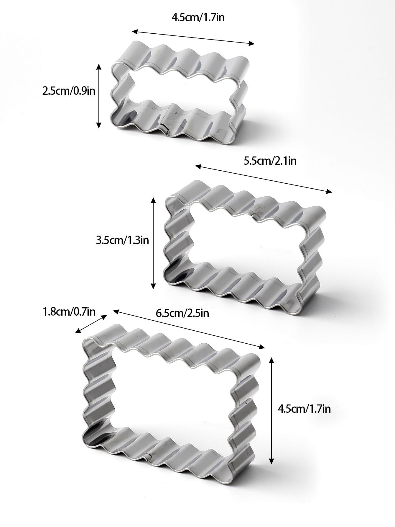 9 шт./кор. Набор ножей для рождественского печенья в виде пряничного человечка, рожек, колокольчиков, сердца, снеговика и звезд 3pcs