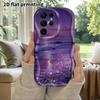 Phone Case: 2D Flat Samsung Galaxy A34 A35 M05 M06 S20 S22 S21 FE Plus 5G Protective Case, Couple Style, Glow-in-the-Dark Beach, Christmas and Hallowe