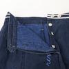 45R 70440031 Blue Linen Sailor Skirt (indigo) Skirt O3 Indigo blueUsed