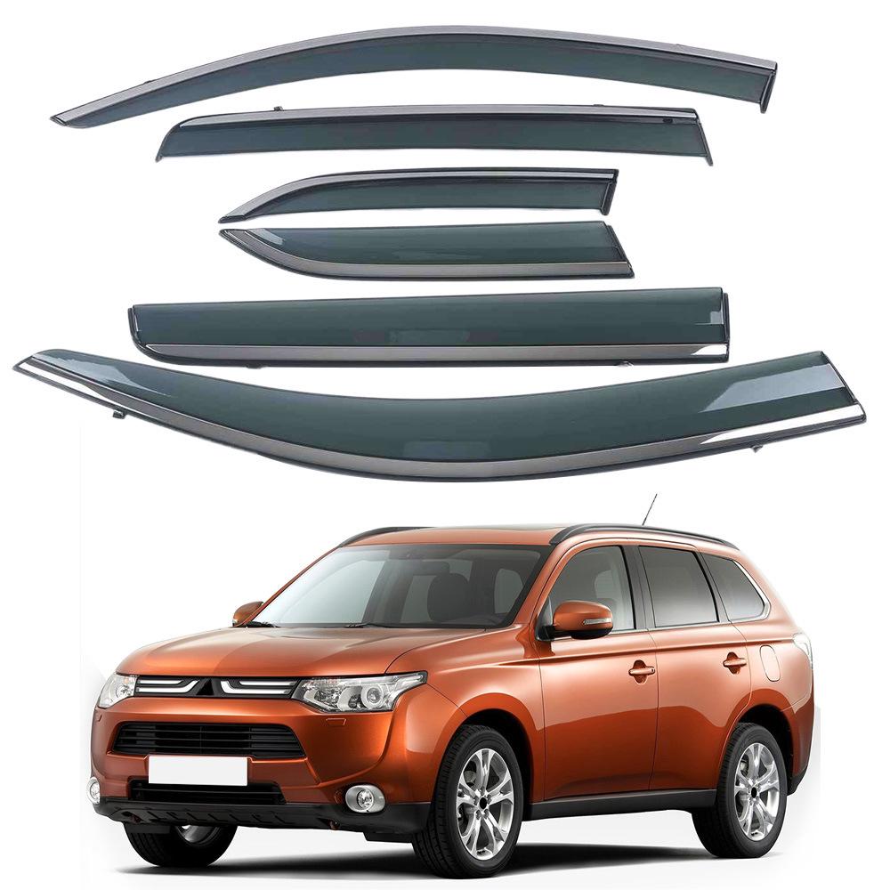 

Mitsubishi Outlander 13-18 Rain Guard with Bright Strip, Deflector, and Thickened Shield