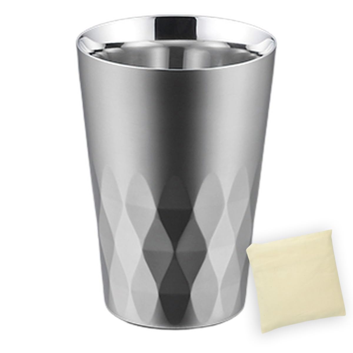 

Аргайл Нержавеющая сталь Двойной Сделано в Японии Эко-сумка Сделано в J-kitchens Тамблер, Узор, Сталь 18-8, Двустенный, S, 260 мл, (Включая Вьетнам)