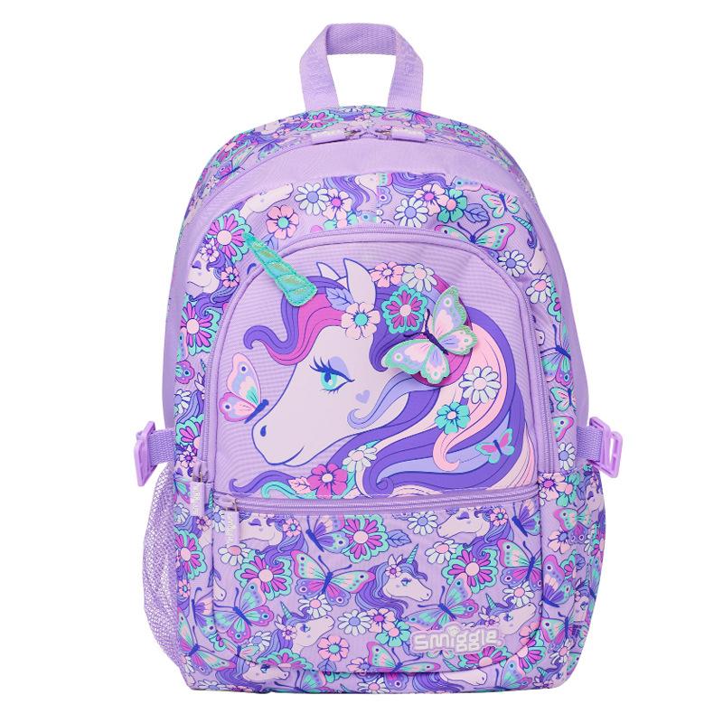 Smiggle Large Backpack for Kids, Super Capacity School Bag, Cartoon Outdoor Casual Backpack for Students