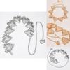 Silver And Gold Metal Waist Chain For Women Decorative Jewelry With Sculpted Details For All Seasons