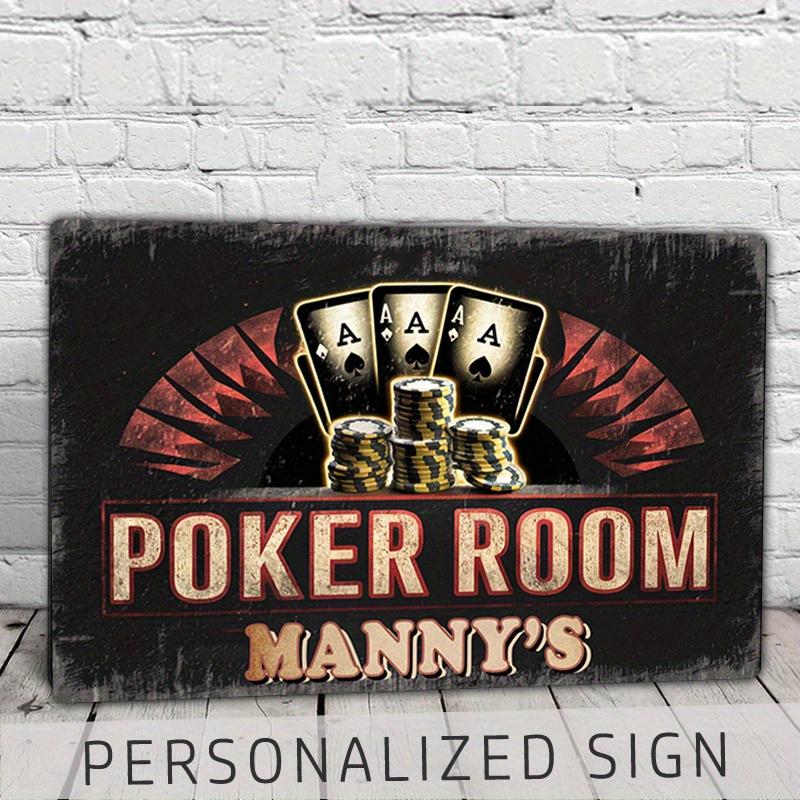 

Aluminum Tin Sign Vintage Metal Wall Art 8x12 Inch Bar Man Cave Garage Decor Poker Room 20x30cm небесно-голубой