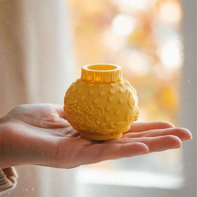 Lantern Resins Molds with Rounded Globe Molds and Integrated Silicone Construction for Decorative Casting Projects