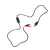 USB 5V Male to Clip Test Cable Power Supply Adapter Cord Wire with Switching Button for Electrical Testing
