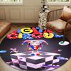 Amazing Digital Circus Round Rug for Livingroom,Bedroom, Palyroom, Chair Rug, Area rug, Circle Carpet, Large Size Decor Fan Christmas gift