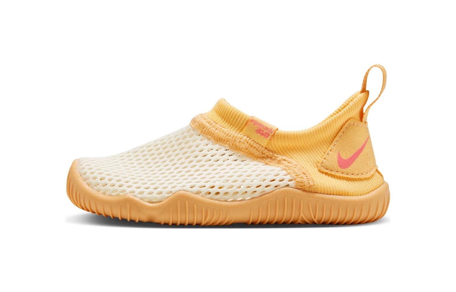 Nike Aqua Sock 360 Aqua TD Slip Resistant Anti Kick Low top Toddler Shoes Yellow White Infant And Toddler 943759-100 27