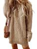 Women's Loose Woolen Dress - European & American Style Bestseller, New Arrival