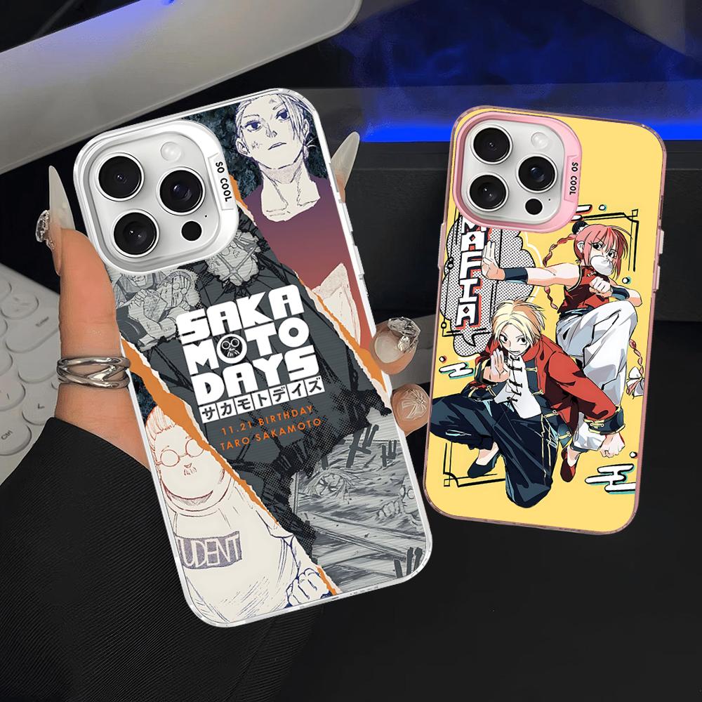 Popular Japanese Anime SAKAMOTO DAYS Phone Case For IPhone 16 15 14 13 12 11 Pro Max X XR XSMAX 8 7 Plus Matte Shockproof