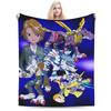 Digimon Adventure Blanket Quality Soft Throw Blanket Winter Kids Adult Living Room Funny Bedspread