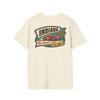 Indiana Hoosier State T-Shirt | Vintage Mid-Century Travel Luggage Tag Tee | Racing Heritage Souvenir | IN Road Trip Gift