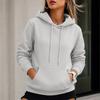 Women's Drawstring Hoodie Sweatshirt with Sleeves for Fall Winter